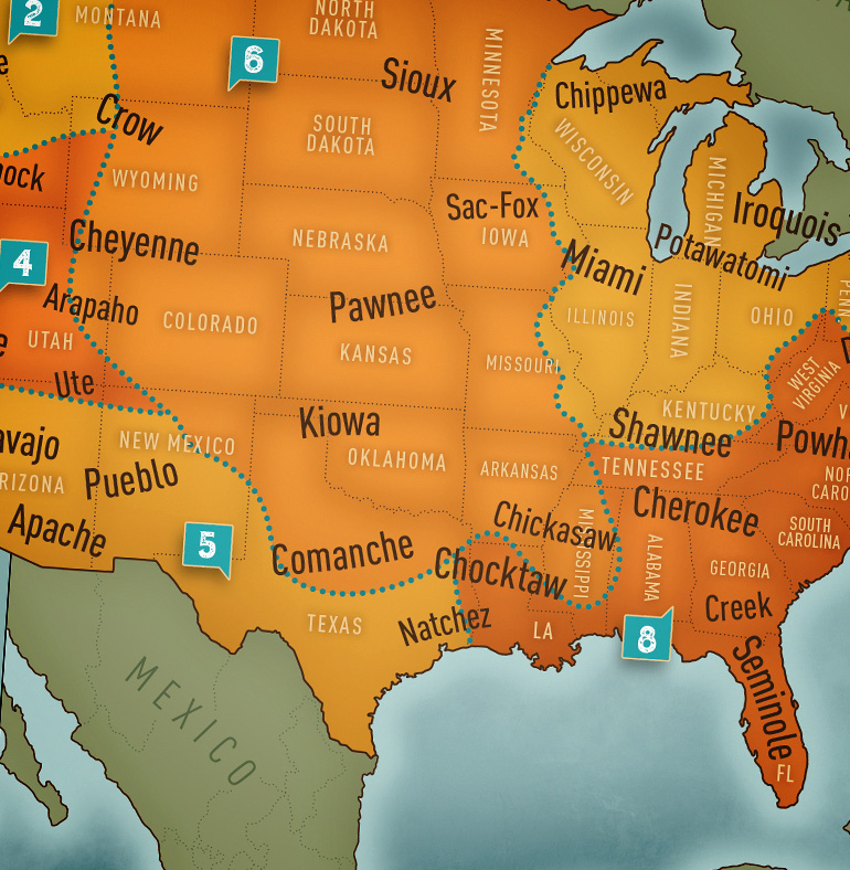 Tribal regions map